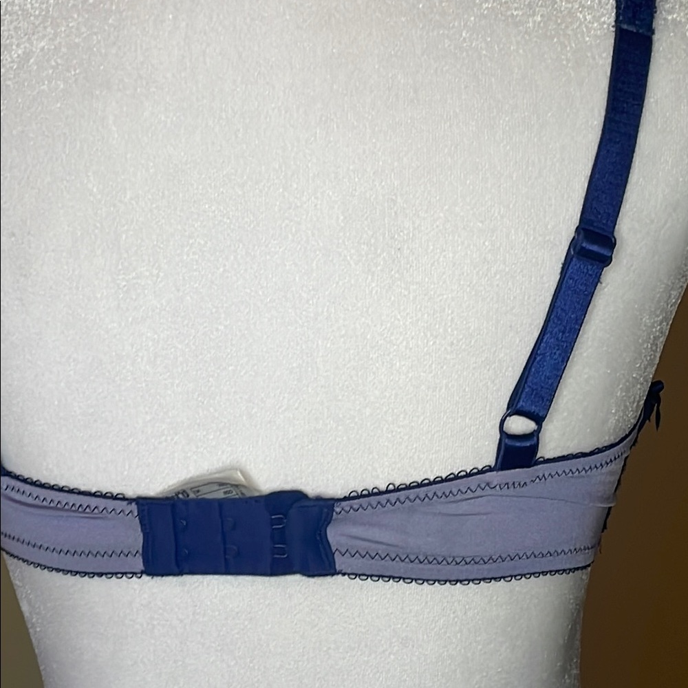 Wacoal B. Tempted Blue Lace Underwire Bra - Picture 3 of 4